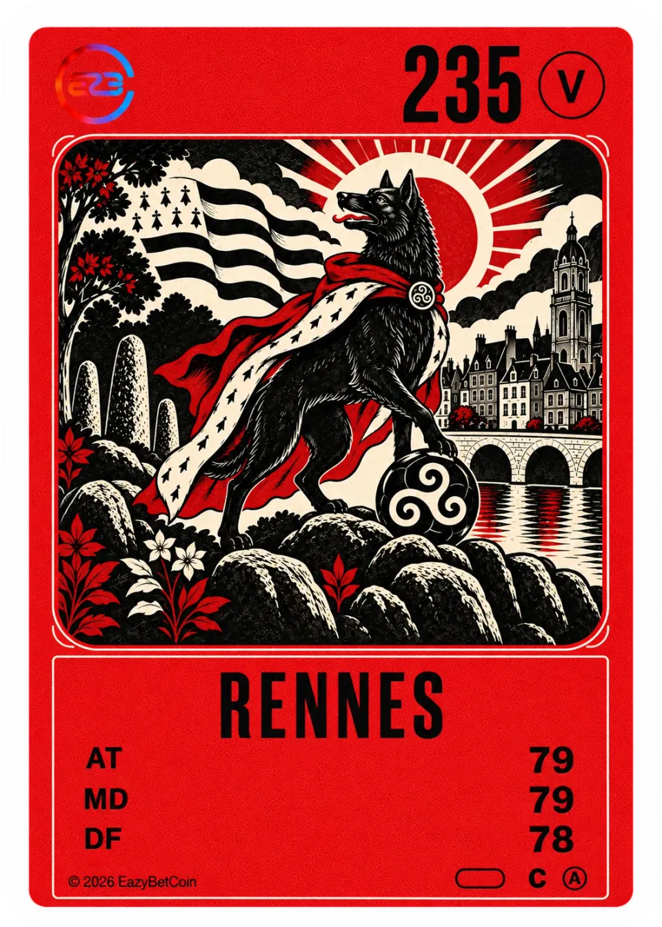 Carte Rennes, commune, collection Alpha